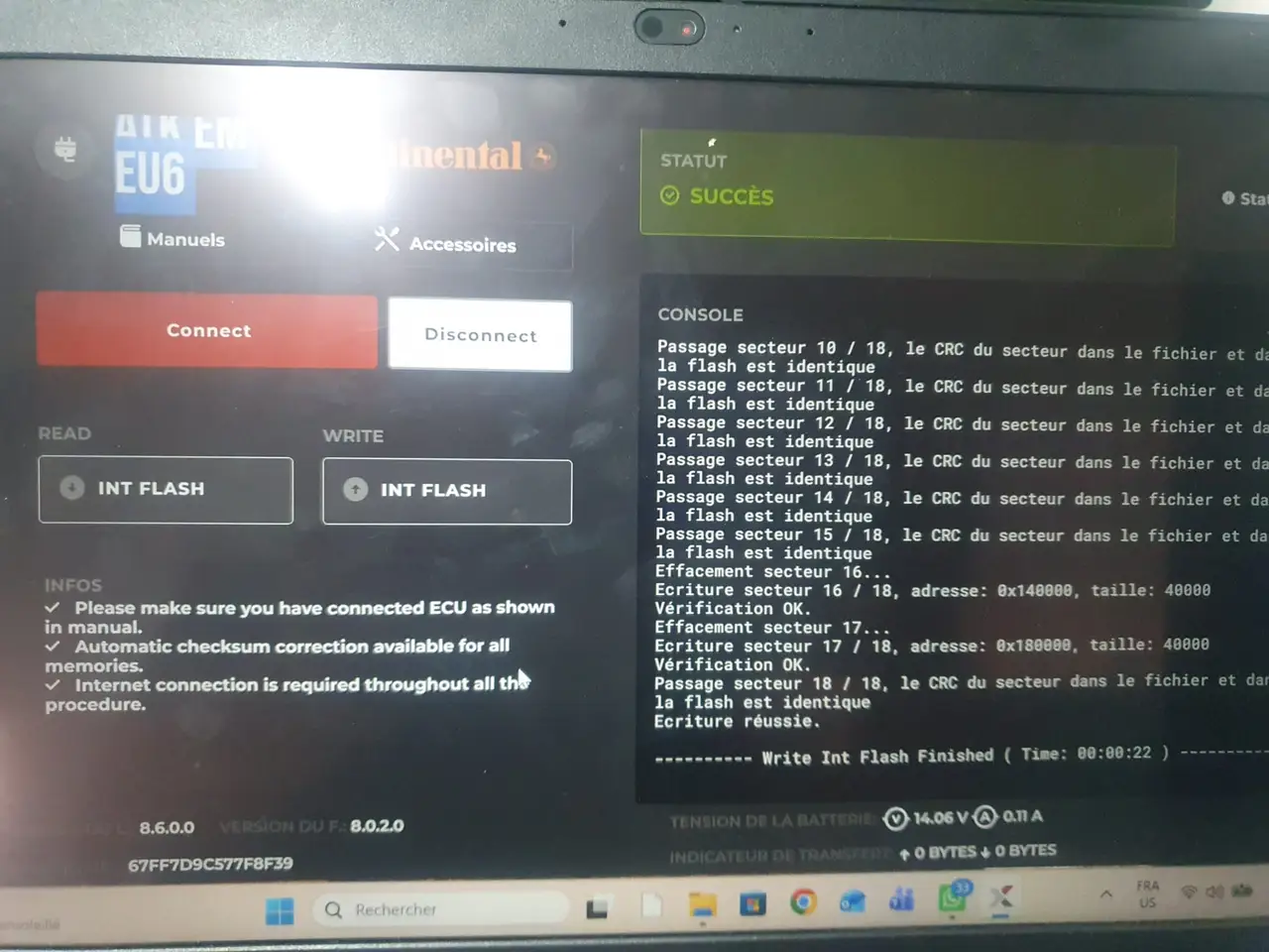 Programación de una unidad electrónica después de diagnosticar el sistema AdBlue