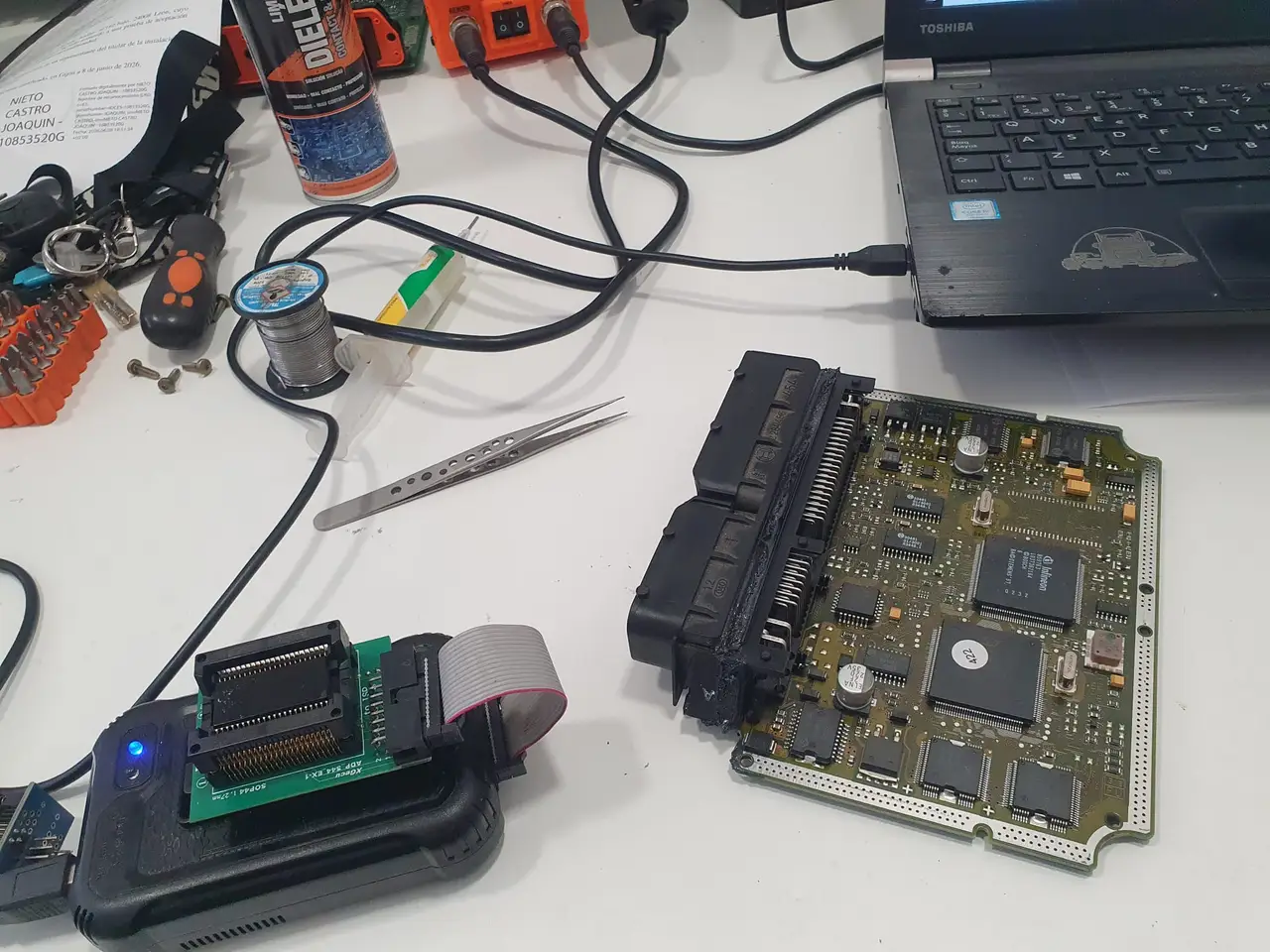Open ECU during tuning-file preparation